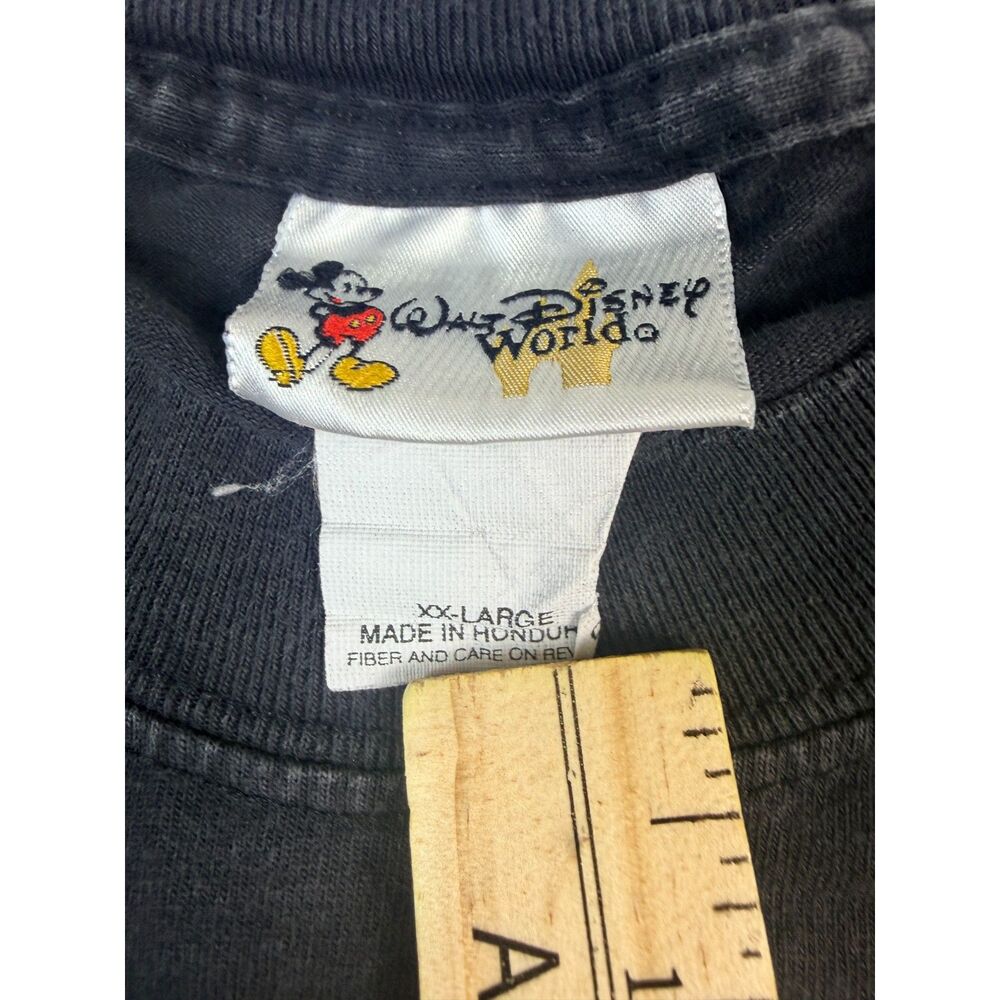 Walt Disney World XXL I Am Never Growing Up Mickey Graphic T Shirt Faded Black - Picture 4 of 6